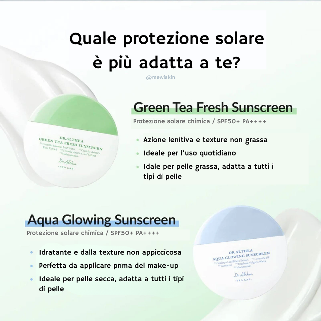 Aqua Glowing Sunscreen – Crema solare viso idratante SPF50+