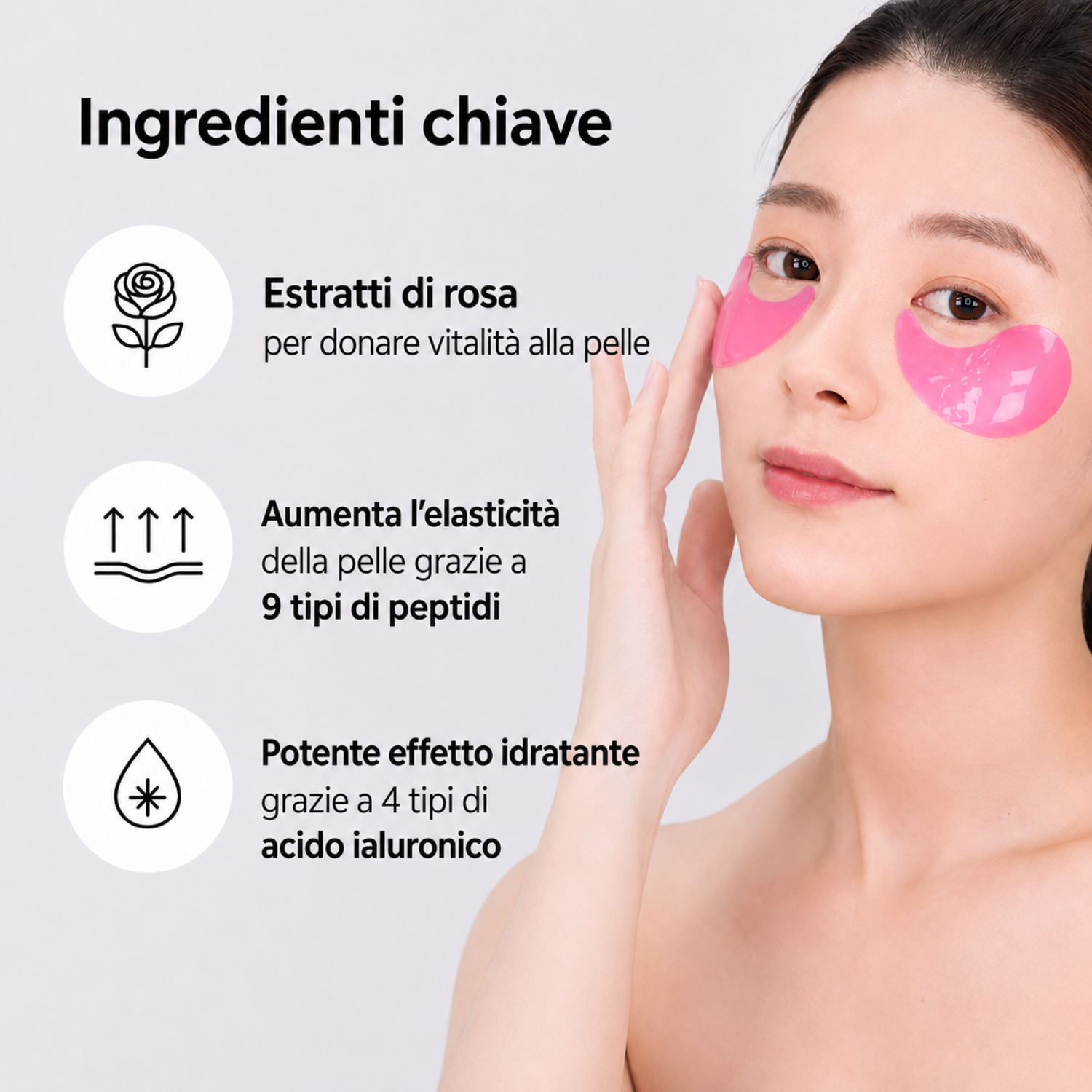 Hyaluron Rose Peptide 9 Eye Patch - Patch contorno occhi