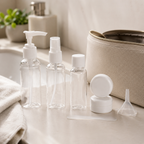 MewiSkin – Kit da viaggio 8 pezzi – Set contenitori cosmetici riutilizzabili